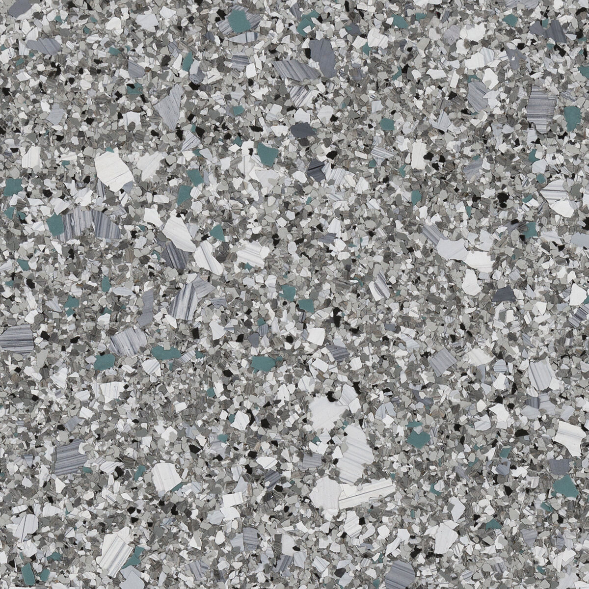 Turquoise hybrid flake enlarged color reference