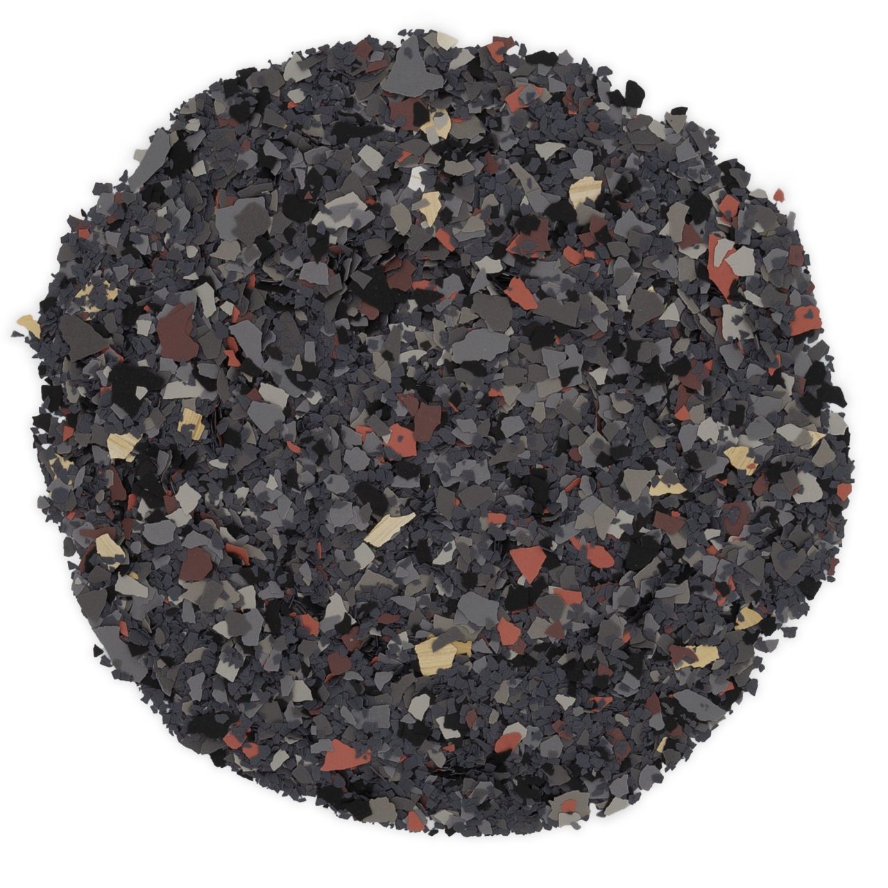 Blacktop (FB-4112) epoxy flake blend by New Era Epoxy