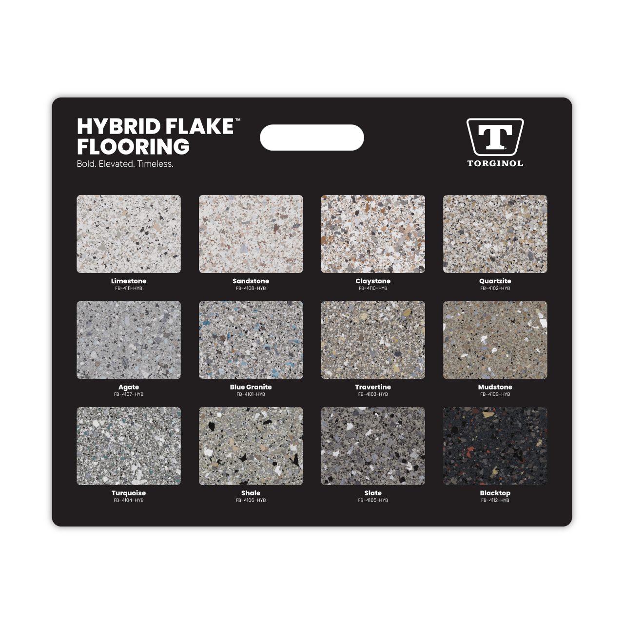 HYBRID FLAKE Flooring - Display Board | Torginol®