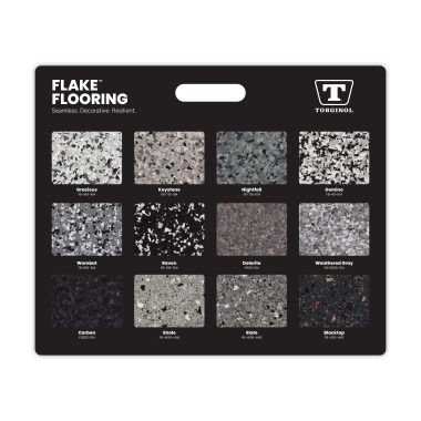 26 FLAKE FLOORING Display Board Front