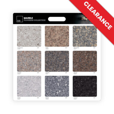 Clearance tag for FLAKE marble display board