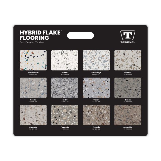 26 HYBRID FLAKE FLOORING Display Board Back